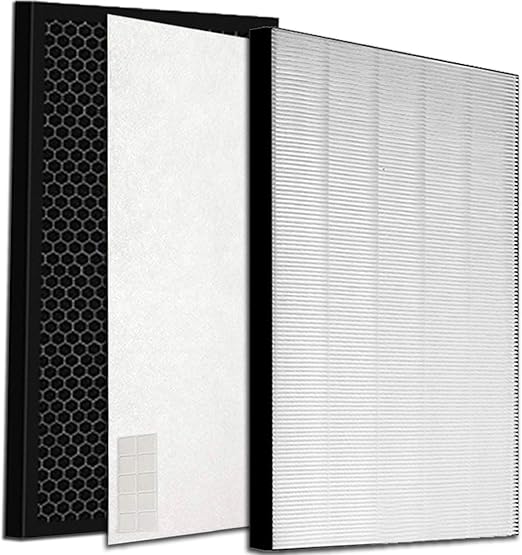 Amazon Co Jp 加湿空気清浄機用 Fz D50hf 脱臭フィルター Fz D50df Fz F50df 集じんフィルター 集塵 Hepa 交換用 1セット 大型家電