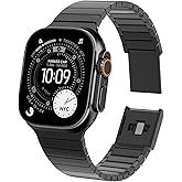 [RECOMMENDED by NYT Wirecutter] Stainless Steel Band Compatible for Apple Watch Band Ultra 3/2/1 49mm Series 11/10 46mm/42mm Series 9/8/7 45mm/41mm Series SE/6/5/4 44mm/40mm Series 3/2/1 42mm/38mm