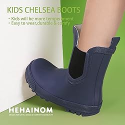 Hehainom Boys Rain Boots Toddler Kids Rain Boots