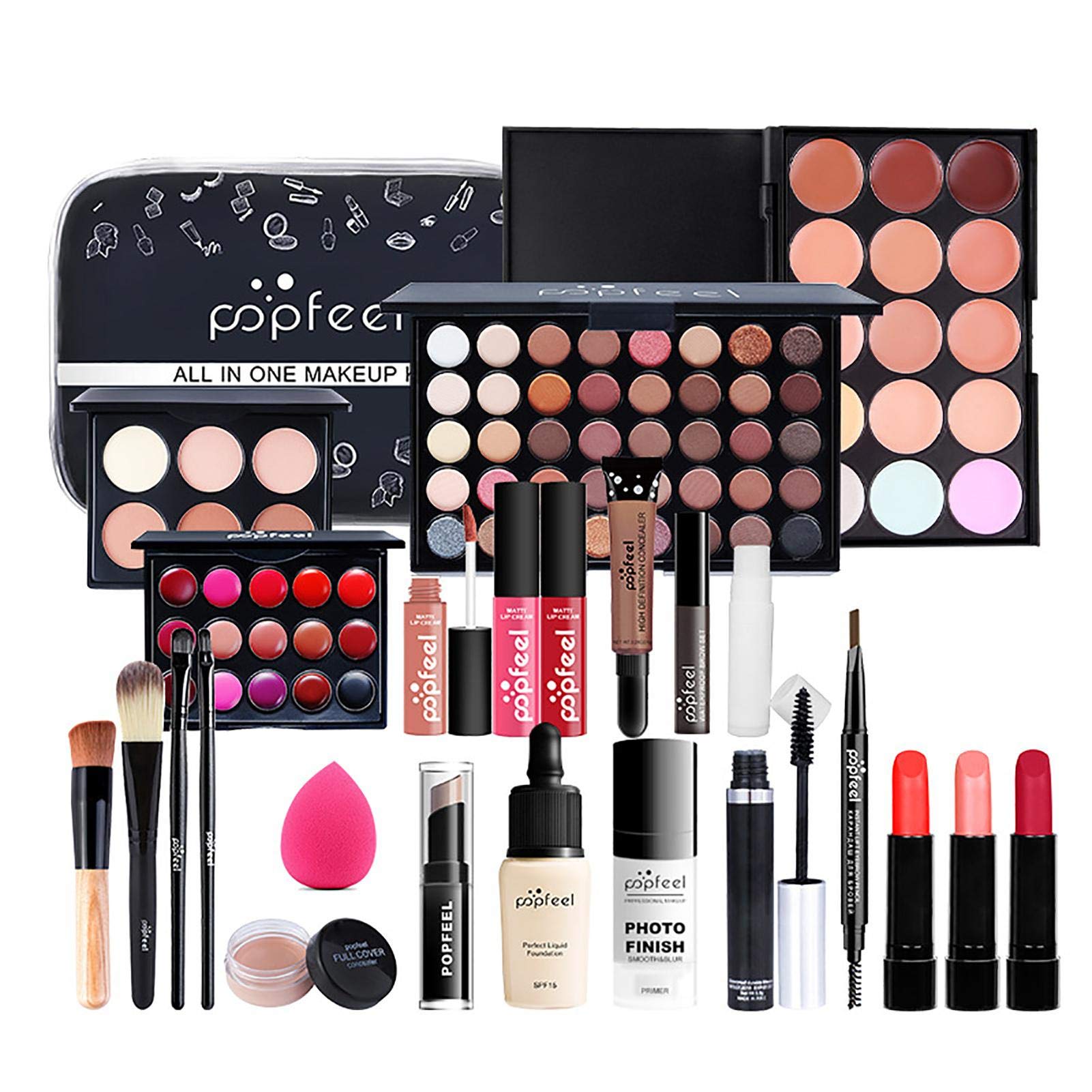 coly Makeup Kit, Kids Pretend Makeup Kit, Waterproof Reliable Real Cosmetic Makeup Set, Christmas Birthday Playing Makeup for Little Girls Multicolor