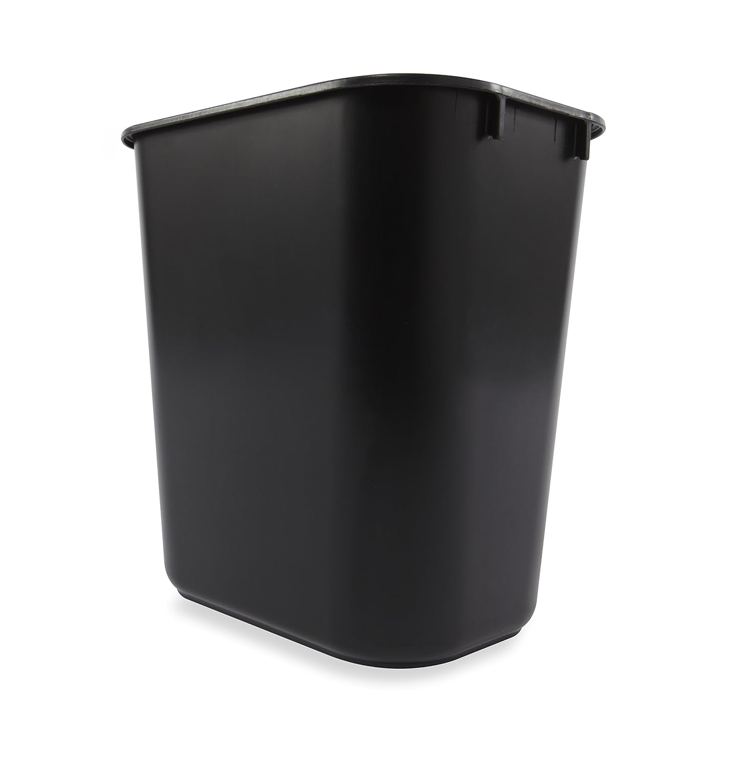 Rubbermaid Commercial Products FG295500BLA Plastic Resin Deskside Wastebasket, 3.5 Gallon/13 Quart, Black (Pack of 12): Industrial & Scientific