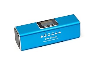 MusicMan 4671 Portabler Bluetooth/DAB Stereolautsprecher BT-X29 mit Akku und LCD Display (MP3 Player, Radio, MicroSD Kartensl