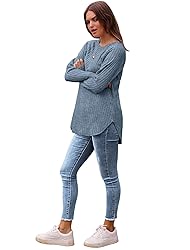 Saloogoe Long Sleeve Shirts for Women Lightweight