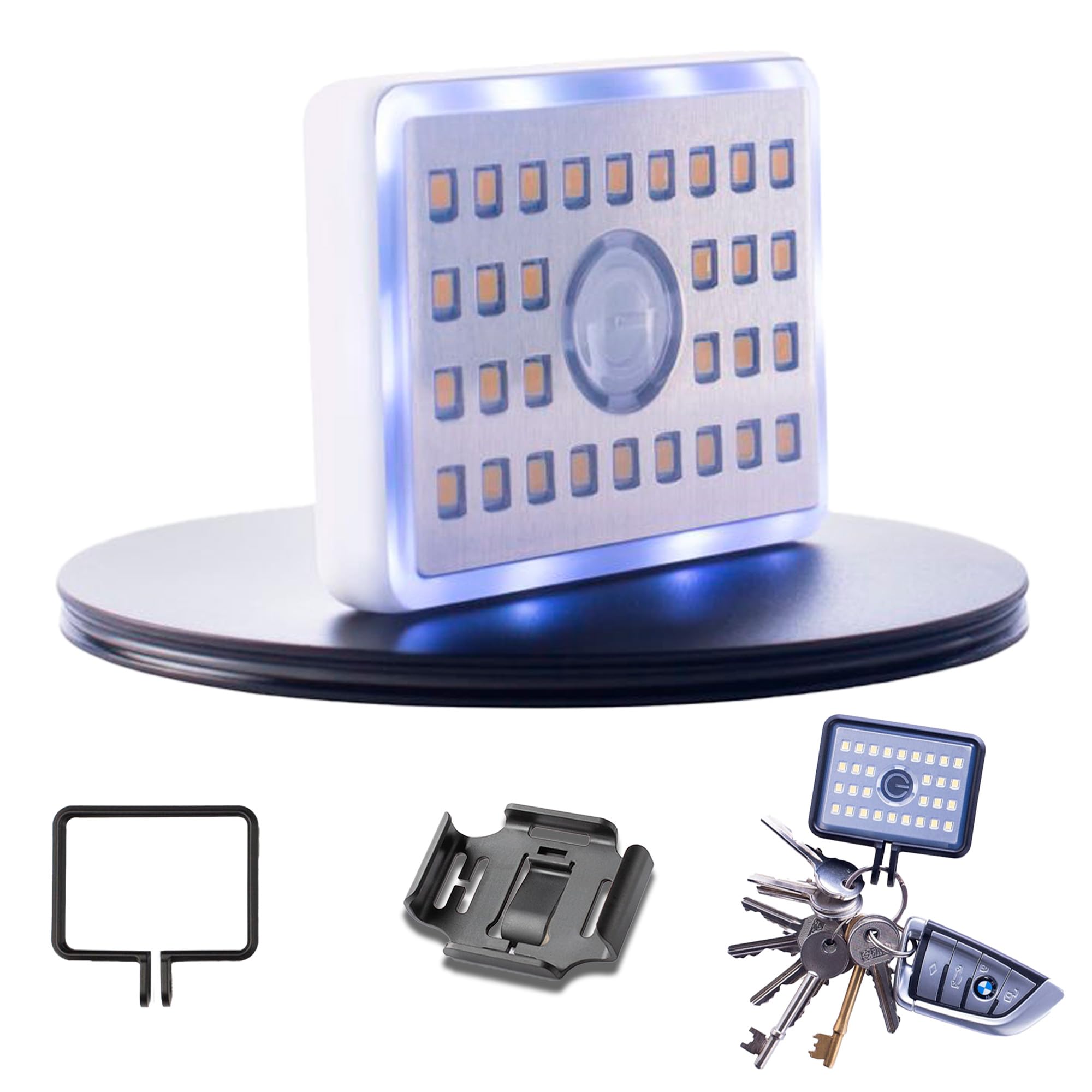 Glowstone LED Flashlights High Lumens 900lm/5600K, Wireless Charger Inc. Powerful Small Flashlight, Rechargeable Portable Durable Torch, IP69K Waterproof Drop-Proof 5m, Outdoor Camping Emergency Use