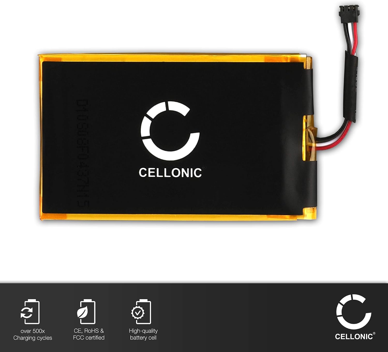CELLONIC 1x Battery for GPS/Navigation Compatible with Garmin SAT NAV, dezl 560LT, Dezl 560LMT, US503 - (1250mAh, 3.7V) - Image 4