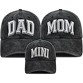 Funny Dad Mom Mini Matching Family Hat, Adjustable Embroidered Parent-Child Baseball Cap