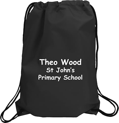 drawstring personalised bag