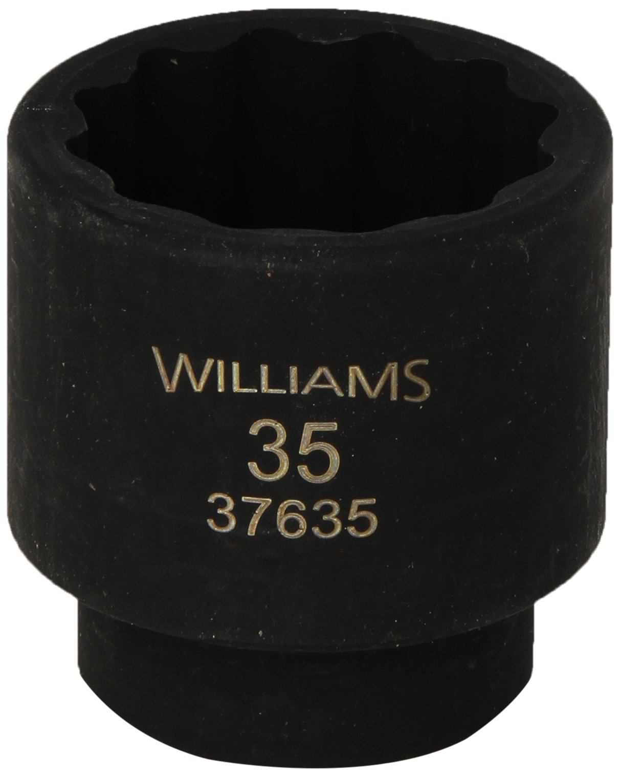 Williams 37635 1/2-Inch Drive 35mm Standard Impact Socket, 12-Point