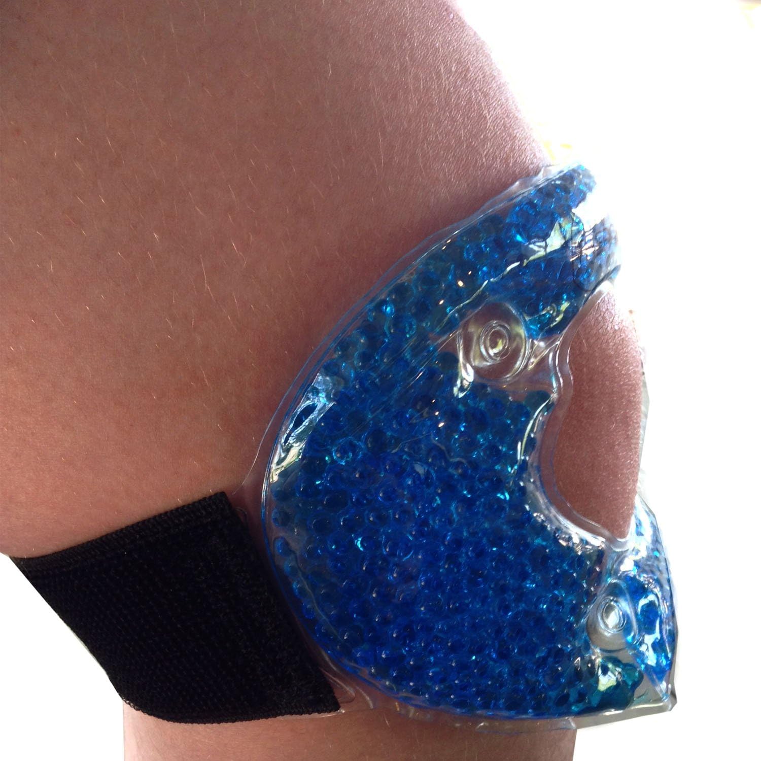 Knee Ice Pack by TheraCure | Wrap for Knee Pain and Injuries | Beaded Gel Cold Therapy Flexible Wearable Comfort
