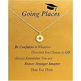Baydurcan Graduation Gifts, Graduation Gifts for Her Compass Necklace for Women Teens