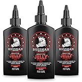 Bossman Jelly Beard Oil for Men - 3 Pack (12 oz in Total, Hammer Scent) – Softens, Moisturizes & Conditions with Natural Ingredients
