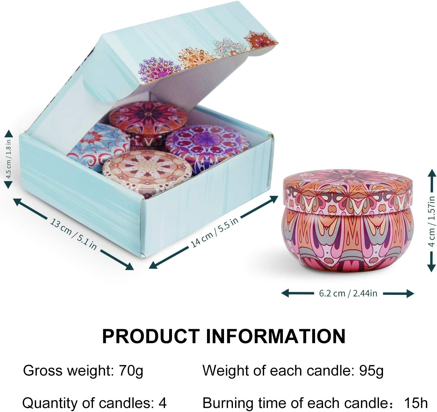 SCENTORINI Candle Gifts for Women Scented Candles, Soy Wax, Valentine's Day, Linen, Rose, Lavender, Vanilla Fragrance - Image 4