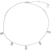 Pura Vida Gold or Silver-Plated Cowrie Shell Choker Necklace - 14", 2" Extender