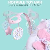 LADIDA Baby Bouncer Birth to 6 Months 3 Speeds 8 Songs Removable Toy Bar view 6