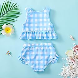 YWFSHOP Toddler Baby Girls Swimsuit Cute Ruffle 2