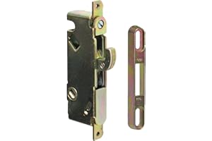 FPL #3-45-S Sliding Glass Door Replacement Mortise Lock, 3-11/16" Screw Holes, 45 Degree Keyway