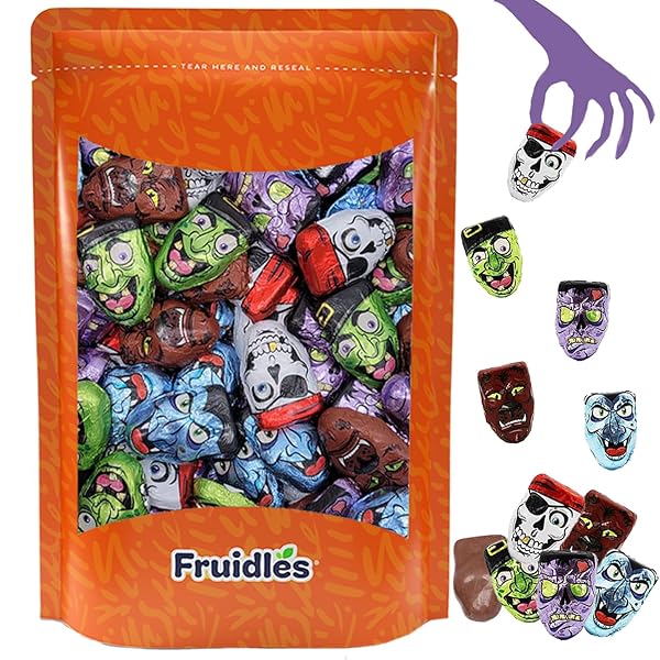 FRUIDLES HALLOWEEN MONSTER FACES MUMMIES, TRICK-OR-TREAT PARTY BAG...
