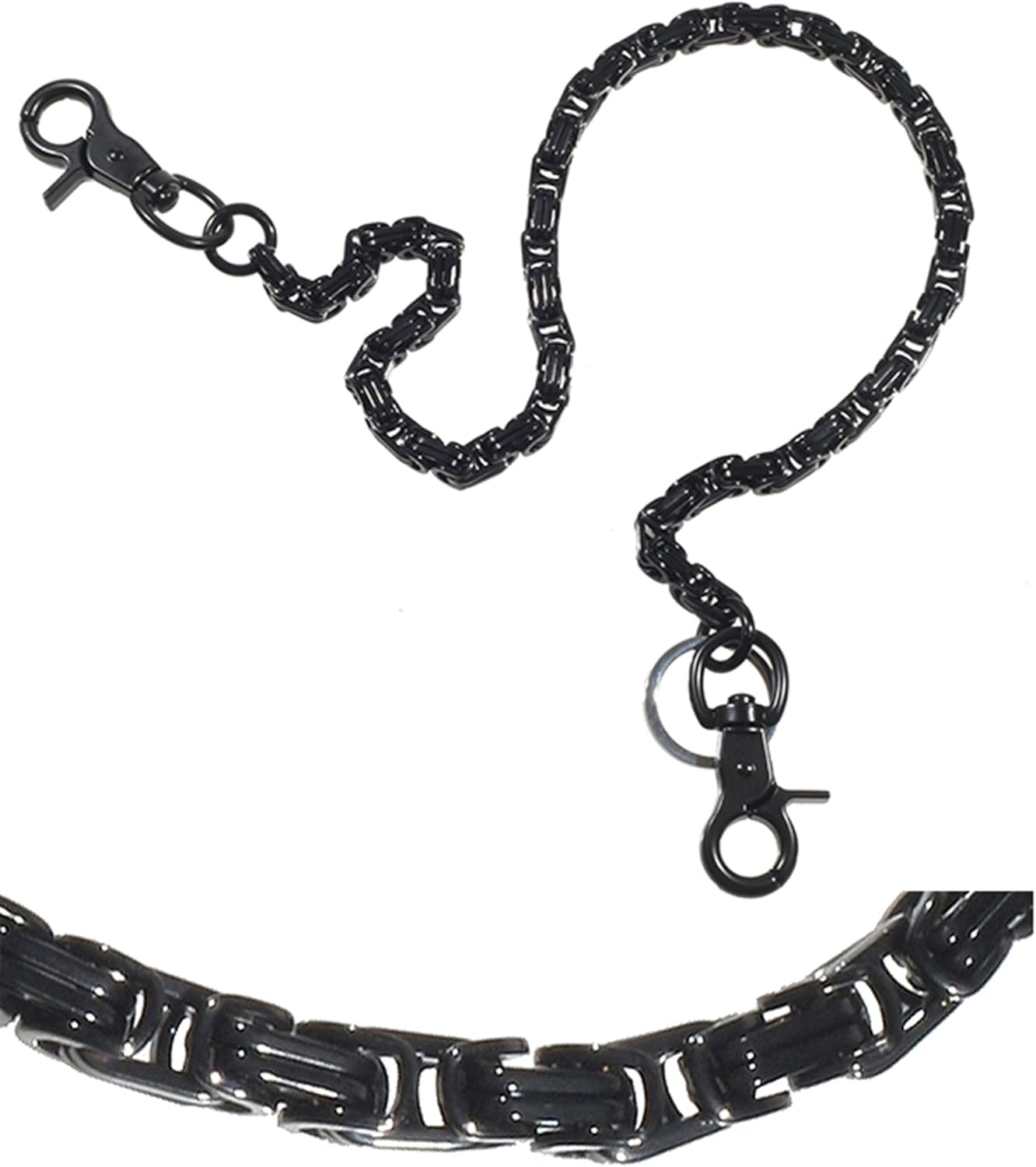 Ruth/&Boaz Block chain Stainless Steel Key Chain Wallet Chain