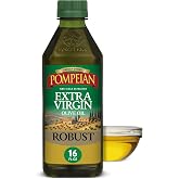Pompeian Robust Extra Virgin Olive Oil - 16 fl oz | First Cold Pressed Olive Oil for Cooking - Bold Taste for Pasta, Marinade