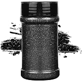 TORC Black Fine Glitter 4OZ Glitter Powder for Tumblers Resin Crafts Slime Cosmetic Nail Painting Halloween Decoration
