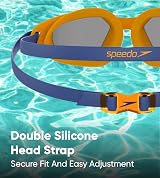 Speedo Hydropulse Youth Goggle Unisex Comfortable Adjustable Anti-Fog Anti-Leak view 4
