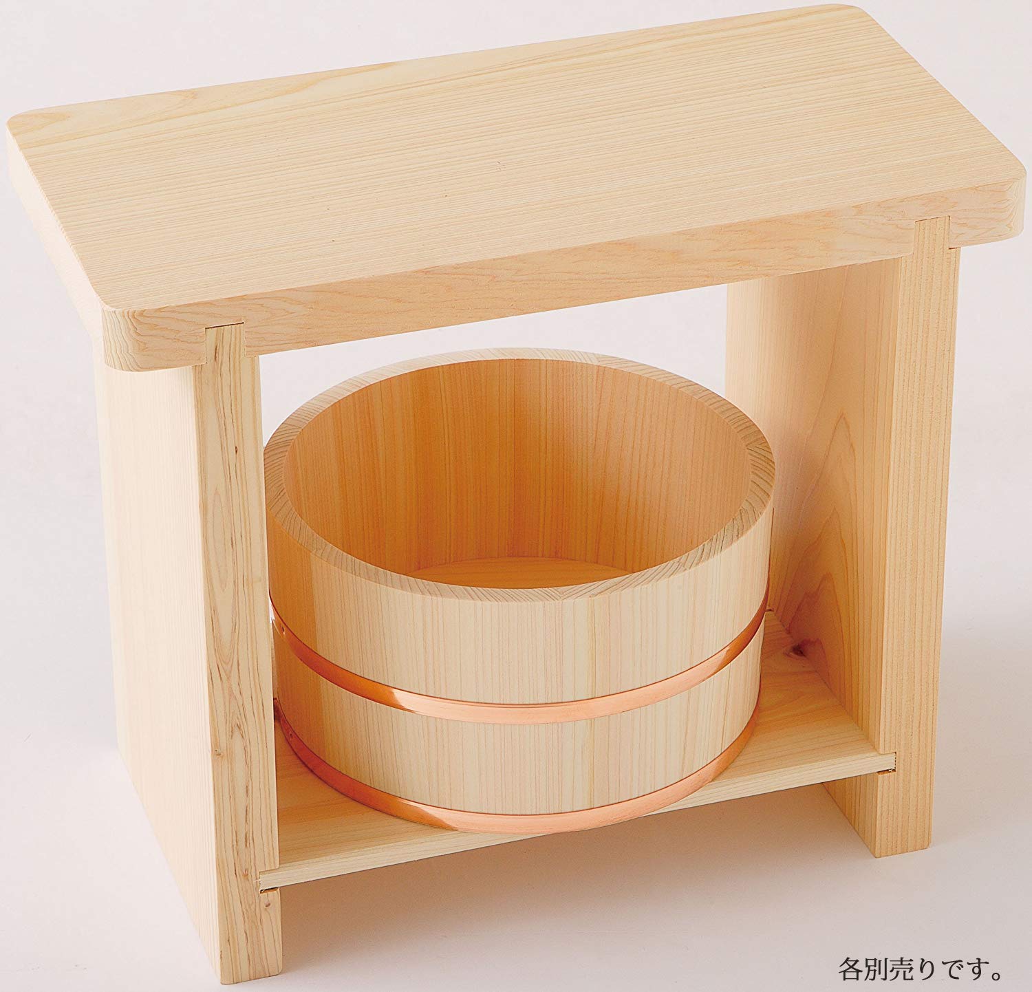 Japanese Bath Item Natural Wooden Stool XL 36X18X30cm Onsen Japan Hot