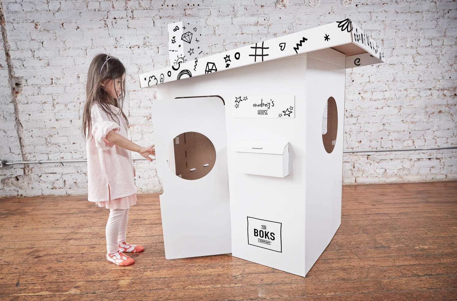 The Boks Company - Kewl House - Designed to be The Most Durable Creative Cardboard Playhouse for Kids