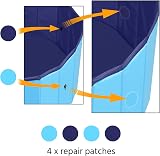 Yaheetech PVC Foldable Dog Pool Extra Large 160x30cm Blue Portable view 8