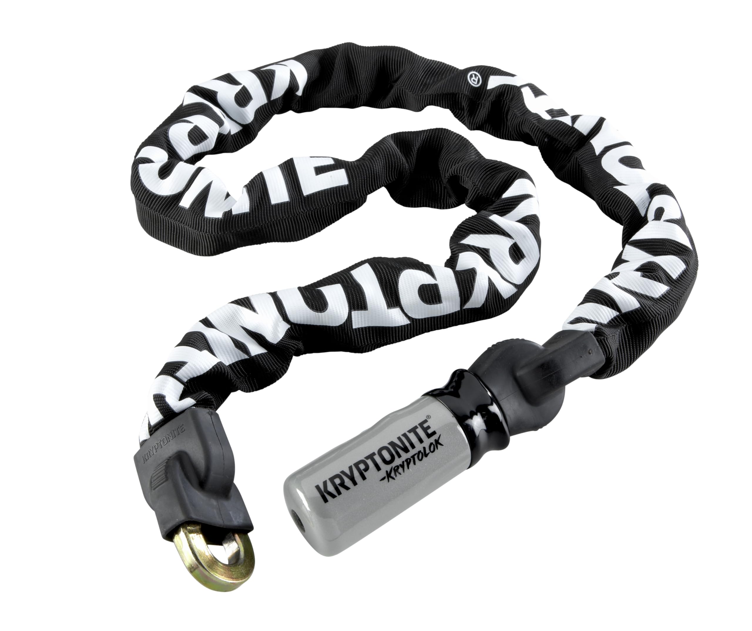 Kryptonite Kryptolok 912 Bike Chain Lock, 4 Feet Long 9mm Steel Chain Heavy Duty Anti-Theft Sold Secure Gold Bicycle Chain Lock with Keys for Bike, Motorcycle, Scooter, Bicycle, Door, Gate, Fence