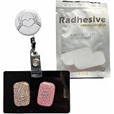 Xray Tech Bundle, Rad Adhesive, X-Ray Markers- NO Initials, Retractable Badge Reel, Marker Holder, Skeleton, Rectangle