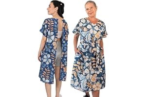 Inspired Comforts Post Surgery Open-Back Tearaway Hospital Gown for Women – Easy Dressing Maternity, Senior & Patient Care