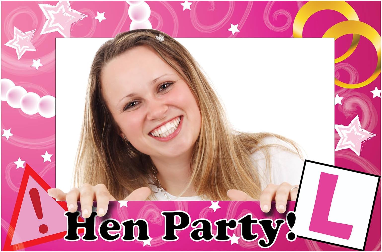 Pink Hen Party Selfie Photo Frame Prop