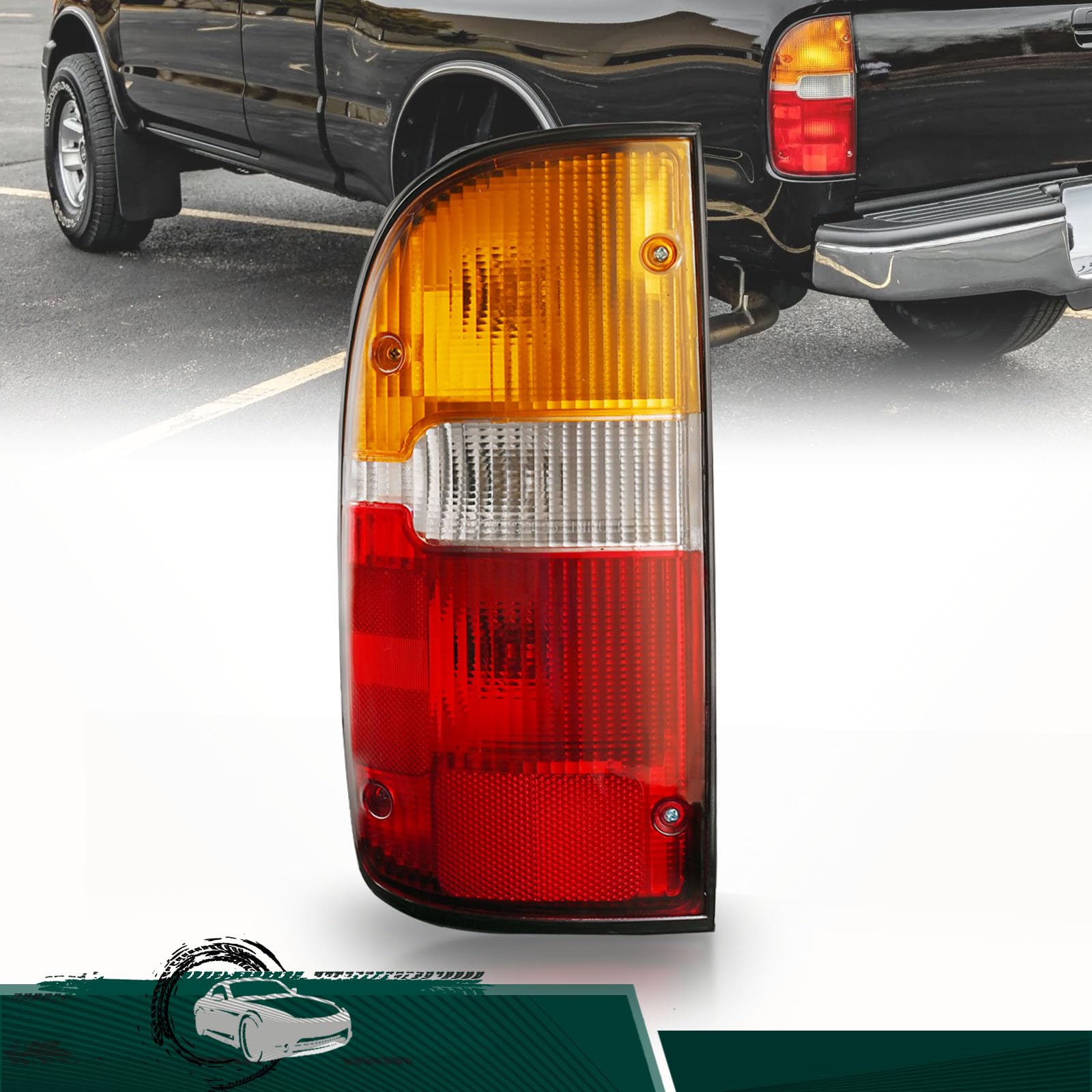 Photo 1 of Tail Light Assembly Compatible with 1995 1996 1997 1998 1999 2000 Toyota Tacoma Halogen Rear Brake Lamp, Replaces# TO2800116 8156004030(Left Driver Side)