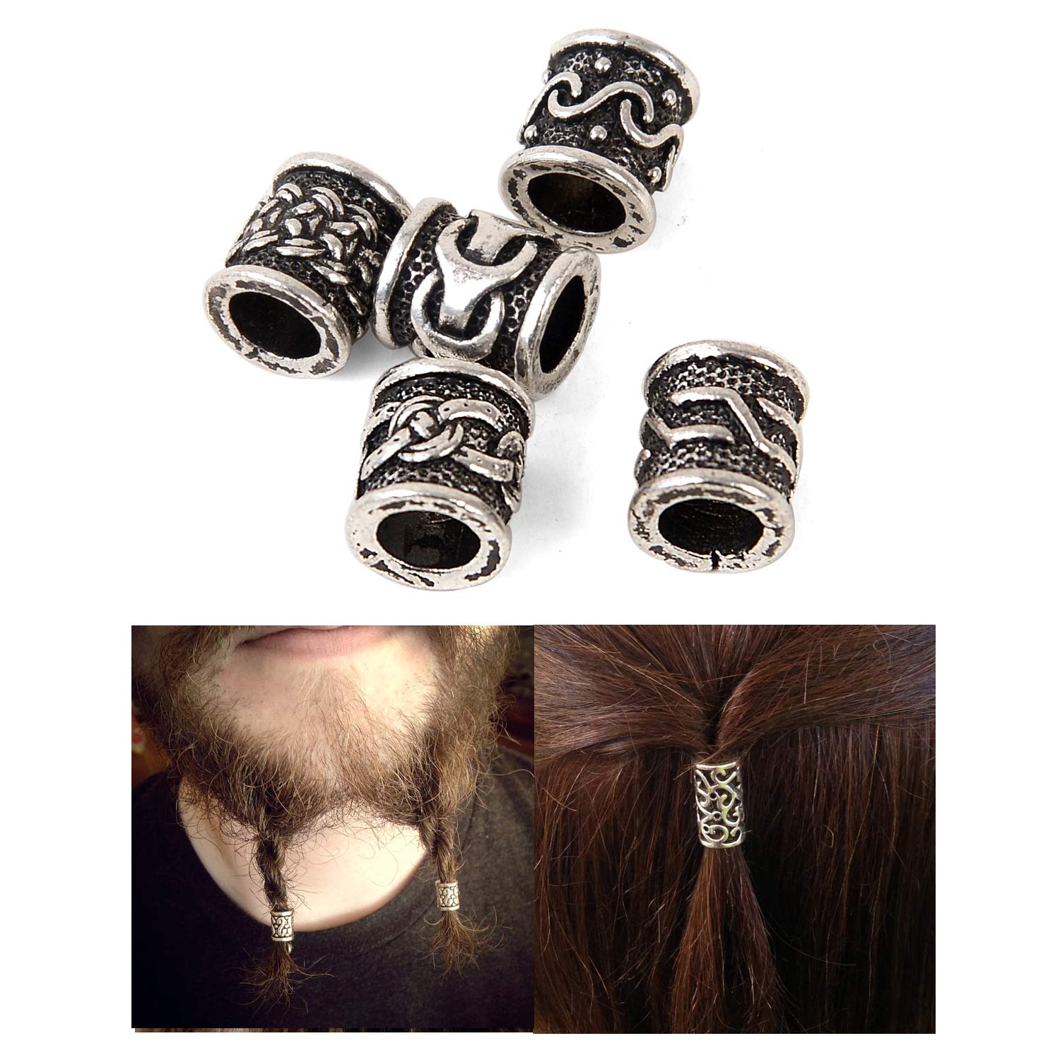 Viking Beads for Hair Jewelry MakingViking Hair Beads