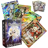 60PCS TCG Deck Cards,55PCS Ultra Rare Card and 5Pcs Random UTR with Gilded | Text English Version TCG Collection Kamisato Ayaka ZhongLI, Collectible,Best Gift