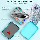 Nicpro Stay Wet Palette for Acrylic Miniatures Kit with 100 Palette Papers view 6