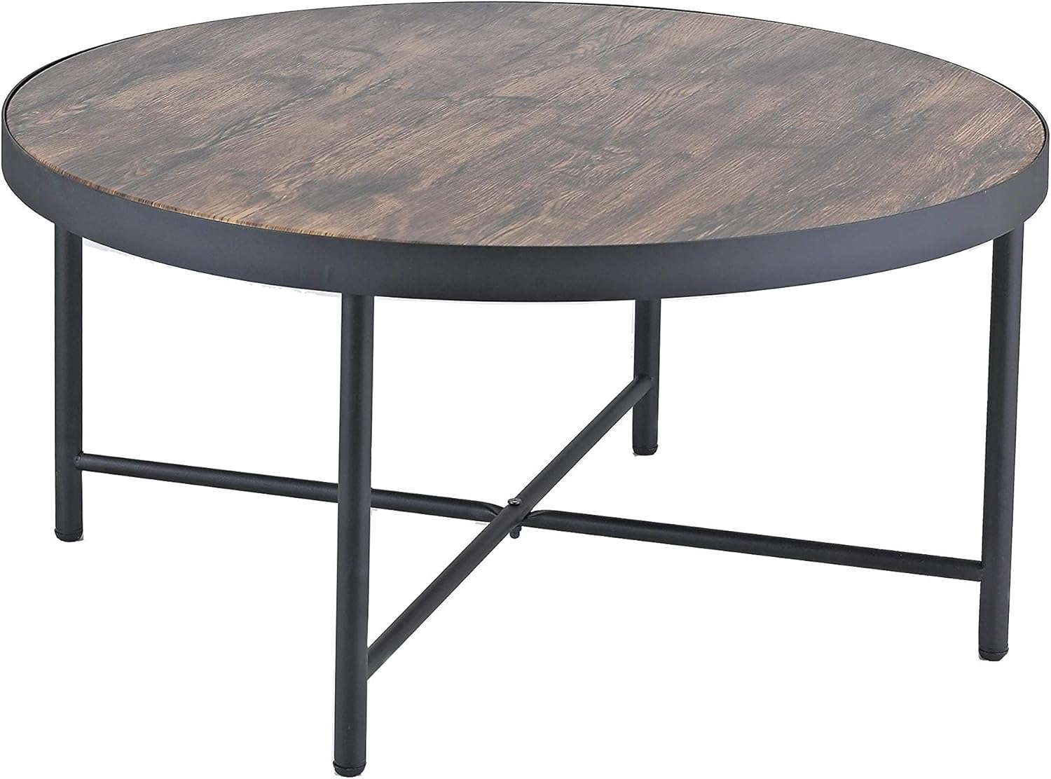 Aspect Arcadia Round Wooden Coffee Table, Vintage 1, 80 x 80 x 40 cm