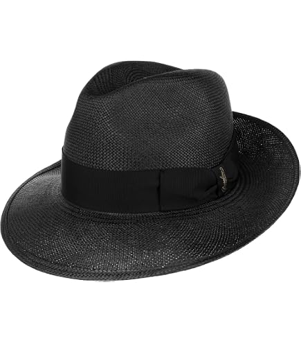 Borsalino Marrone Hat Women/Men Brown 7 3/8 at Amazon Men's