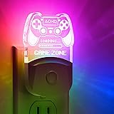 LED Game Sign Gamepad Shape Night Light, Plug in