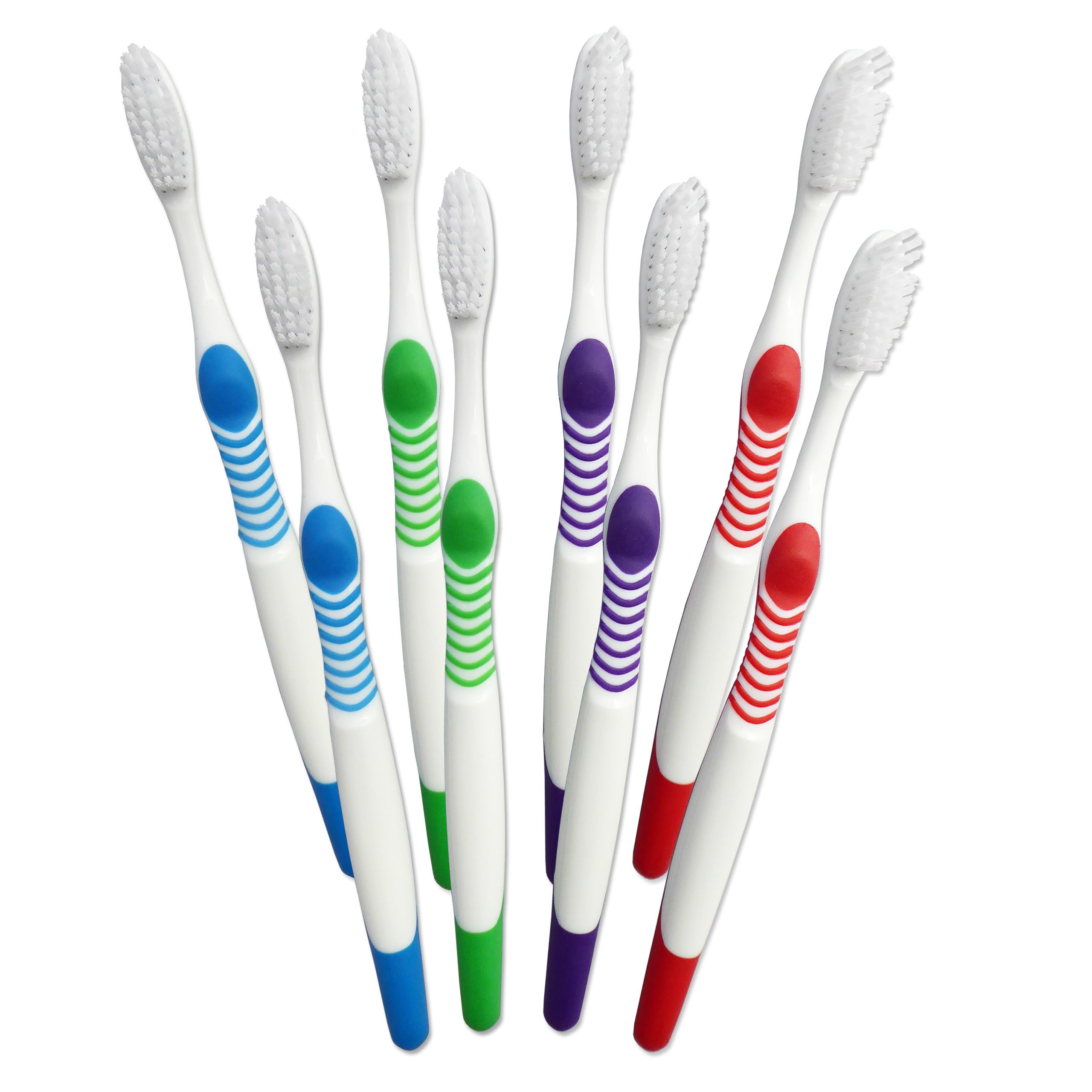 Adult Smokers Toothbrush Firm Hard Bristles x 8