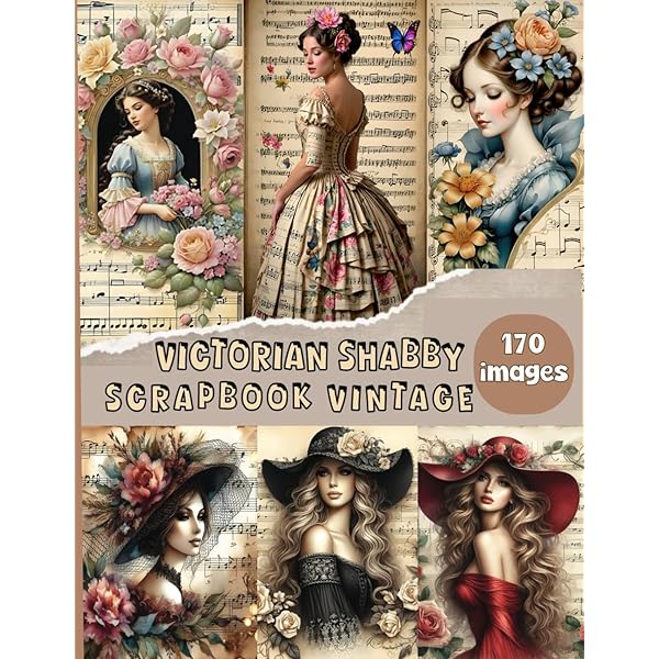 Victorian Lady Scrapbook Paper: Decorative Sheets Double Sided