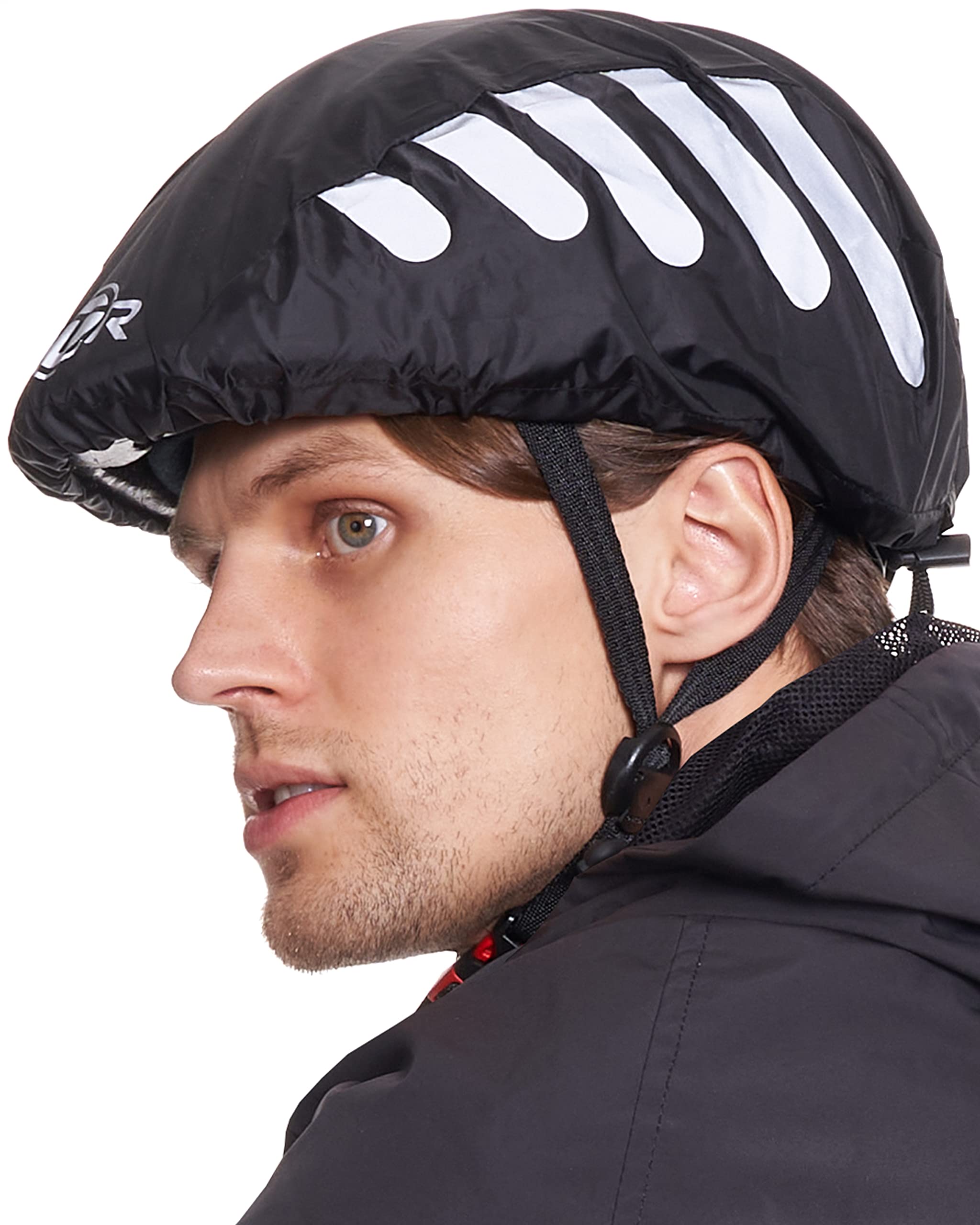 BTR Waterproof Bicycle Helmet Covers x 2. Blue & Black