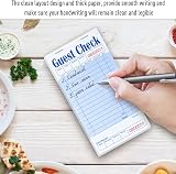 DGBDPACK Guest Check Pads 5pk Server Note Pads 250 Orders Blue 6.75x3.5 view 7