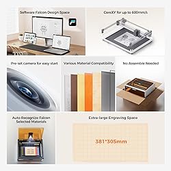 CREALITY FALCON A1 10W Laser Engraver, 80W Enclosed