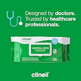 Clinell Universal Cleaning and Disinfectant Wipes 6x100 Extra Thick Heavy Duty view 6