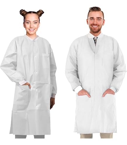 DuPont 5XL Disposable Tyvek Lab Coats with Snap Closure