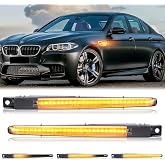 Centika Sequential Amber LED Front Bumper Turn Signal Lights Compatible with BMW F10 M5 2010-2016