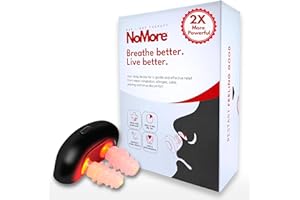 Original NoMore Red Light Therapy for Nose – LED Nasal Device for Dry Nose & Sinus Comfort, No More Colds, USB-Rechargeable Light Therapy