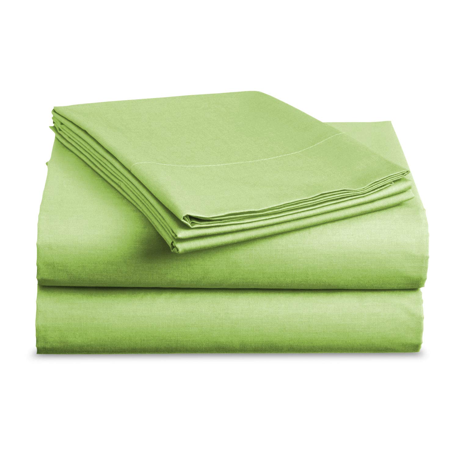 Full Size Sheet Set - Breathable Cooling Sheets - Hotel Luxury Bed Sheets - Extra Soft - Deep Pockets - Easy Fit - 4 Piece Set - Wrinkle Free - Lime Green Bed Sheets - Fulls Sheets - 4 PC