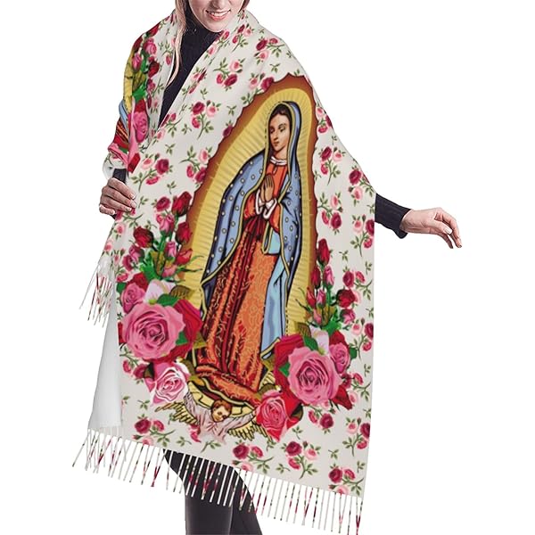 Amazon.com: Our Lady of Guadalupe Virgin Mary Alpaca Wool Poncho